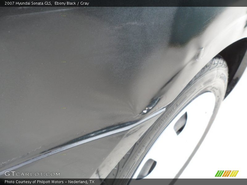 Ebony Black / Gray 2007 Hyundai Sonata GLS