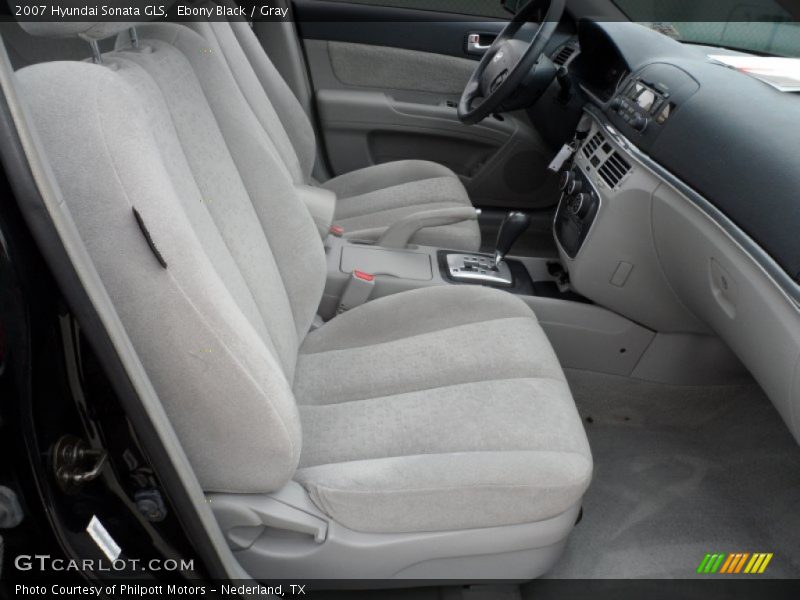 Ebony Black / Gray 2007 Hyundai Sonata GLS