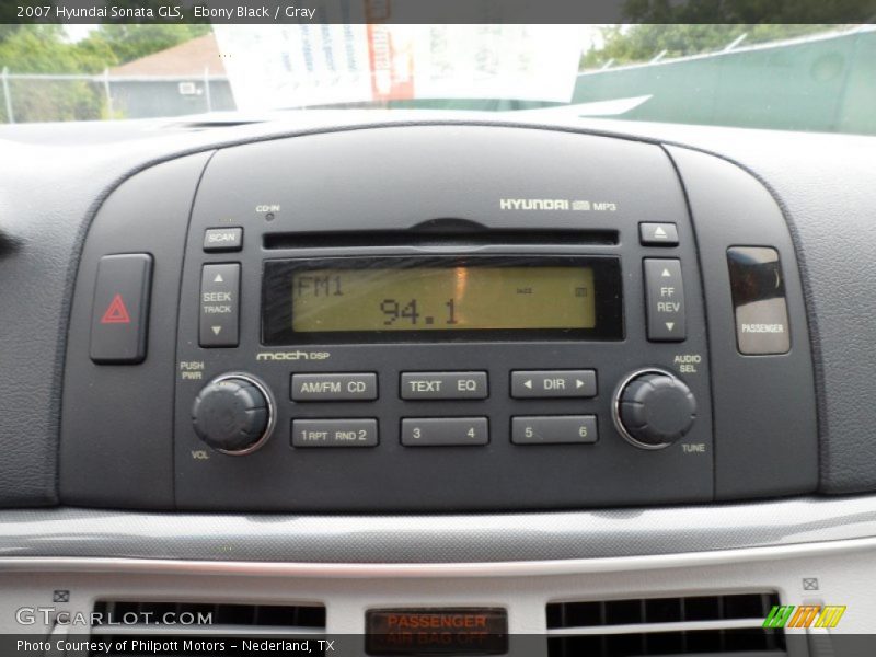Ebony Black / Gray 2007 Hyundai Sonata GLS