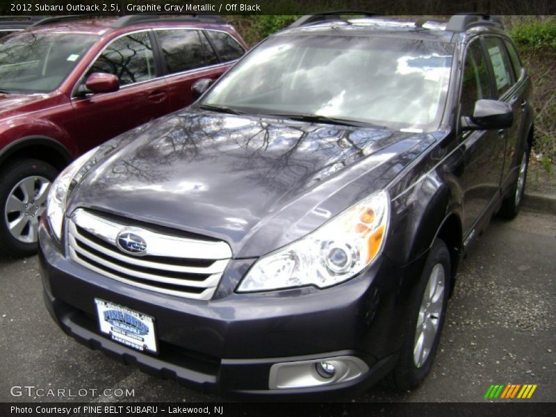 Graphite Gray Metallic / Off Black 2012 Subaru Outback 2.5i