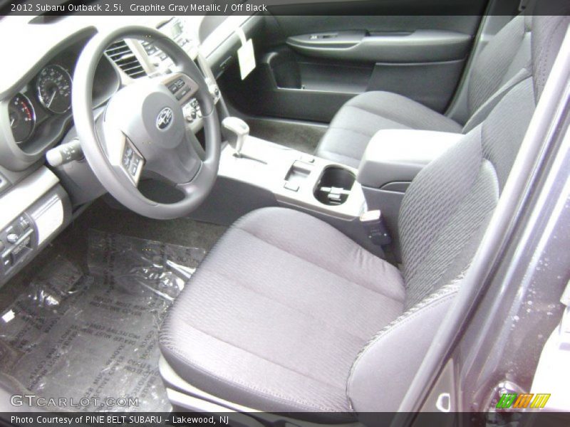 Graphite Gray Metallic / Off Black 2012 Subaru Outback 2.5i