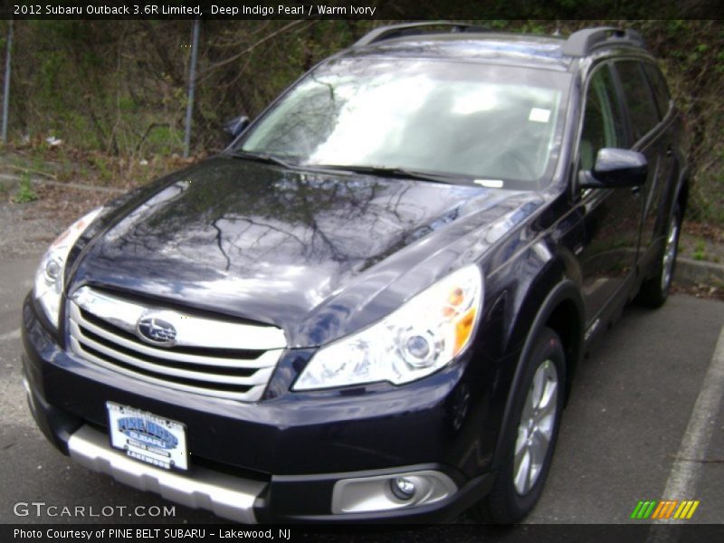 Deep Indigo Pearl / Warm Ivory 2012 Subaru Outback 3.6R Limited