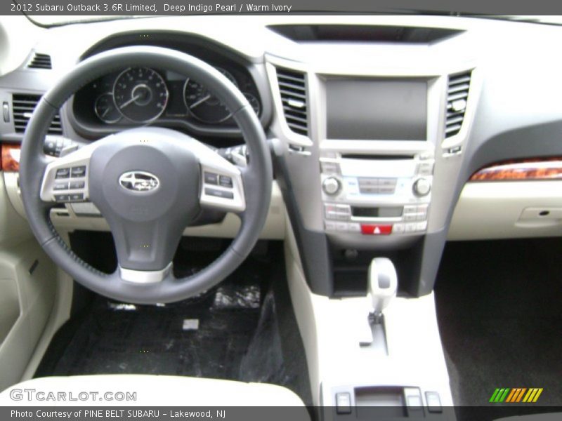 Deep Indigo Pearl / Warm Ivory 2012 Subaru Outback 3.6R Limited
