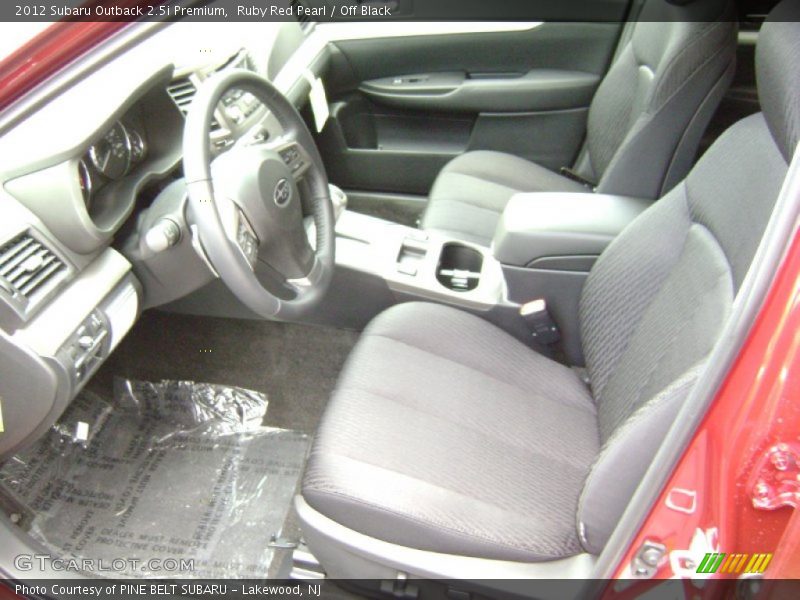 Ruby Red Pearl / Off Black 2012 Subaru Outback 2.5i Premium