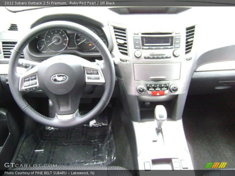 Ruby Red Pearl / Off Black 2012 Subaru Outback 2.5i Premium