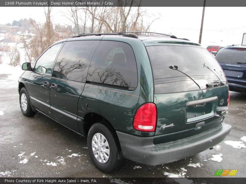 Deep Hunter Green Metallic / Gray 1998 Plymouth Voyager