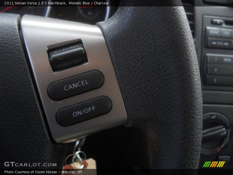 Metallic Blue / Charcoal 2011 Nissan Versa 1.8 S Hatchback