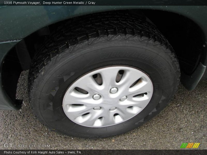 Deep Hunter Green Metallic / Gray 1998 Plymouth Voyager