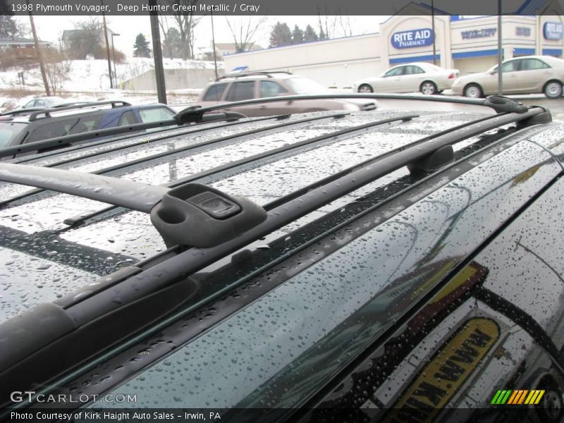 Deep Hunter Green Metallic / Gray 1998 Plymouth Voyager