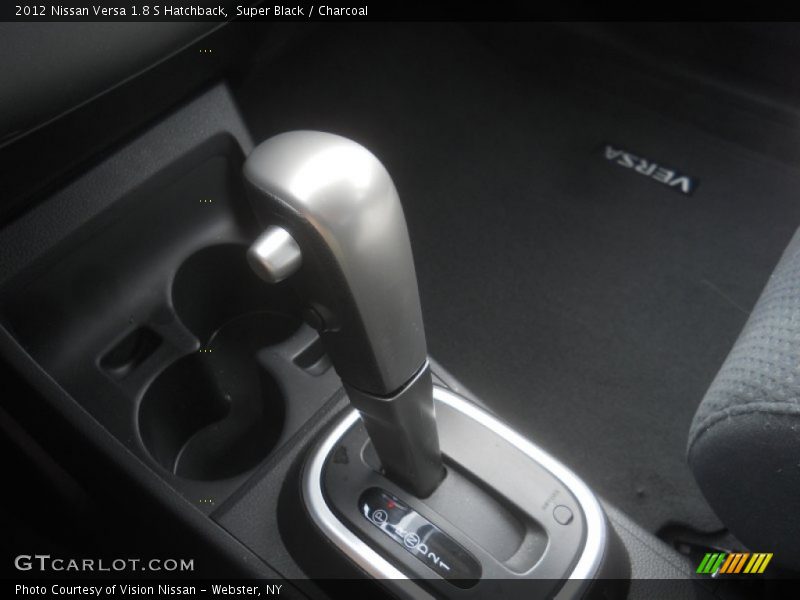 Super Black / Charcoal 2012 Nissan Versa 1.8 S Hatchback