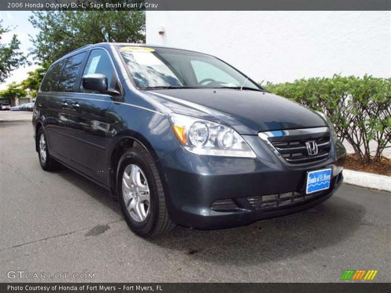 Sage Brush Pearl / Gray 2006 Honda Odyssey EX-L