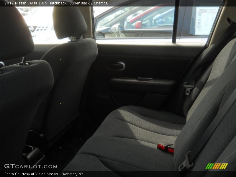Super Black / Charcoal 2012 Nissan Versa 1.8 S Hatchback