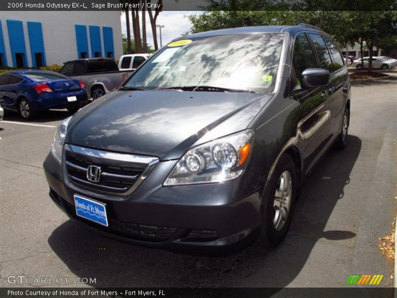 Sage Brush Pearl / Gray 2006 Honda Odyssey EX-L
