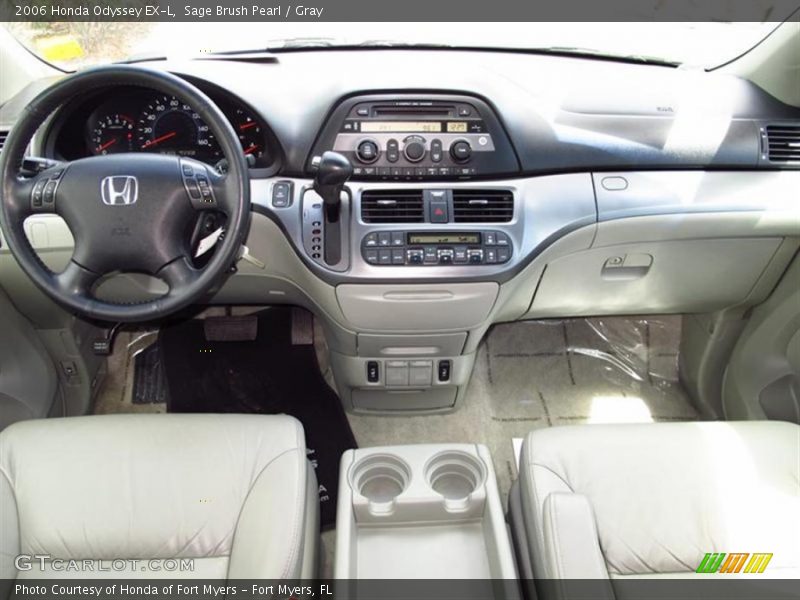 Sage Brush Pearl / Gray 2006 Honda Odyssey EX-L