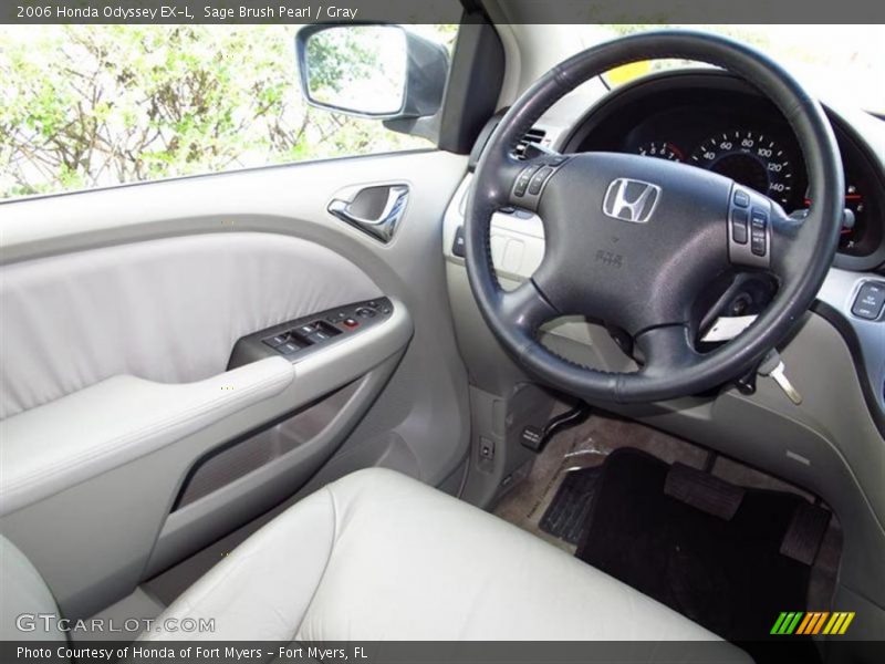 Sage Brush Pearl / Gray 2006 Honda Odyssey EX-L