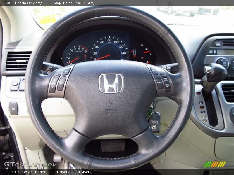 Sage Brush Pearl / Gray 2006 Honda Odyssey EX-L