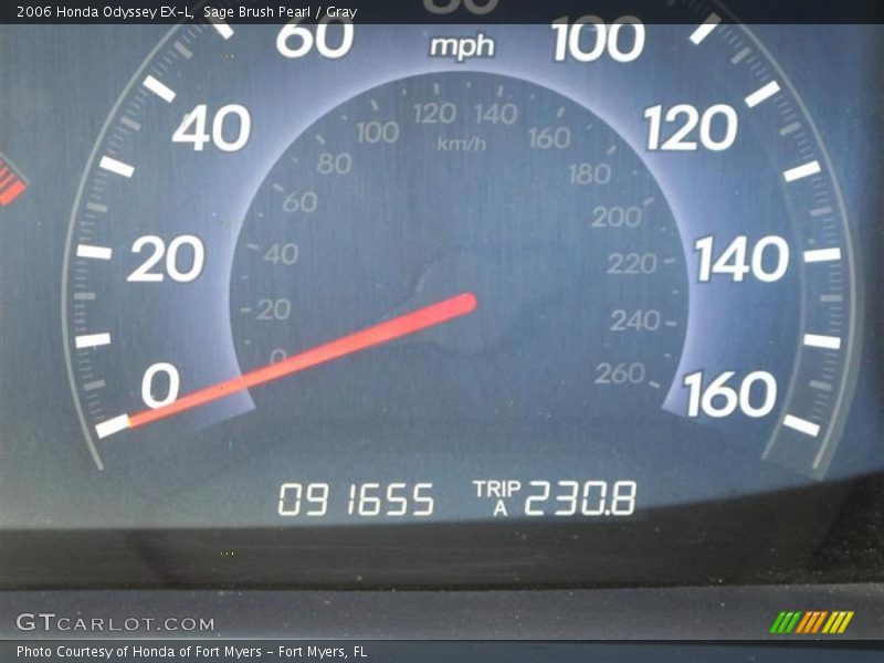 Sage Brush Pearl / Gray 2006 Honda Odyssey EX-L