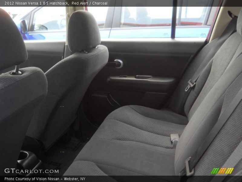 Red Alert / Charcoal 2012 Nissan Versa 1.8 S Hatchback