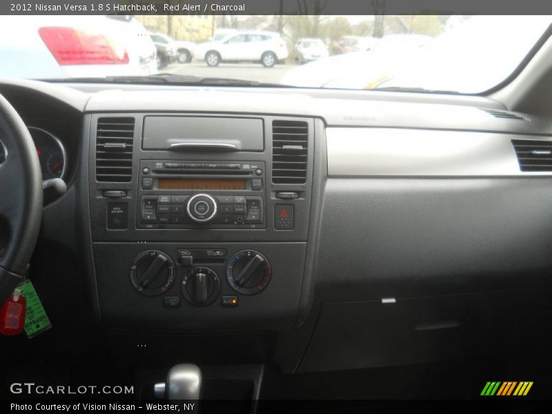 Red Alert / Charcoal 2012 Nissan Versa 1.8 S Hatchback