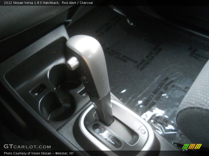 Red Alert / Charcoal 2012 Nissan Versa 1.8 S Hatchback