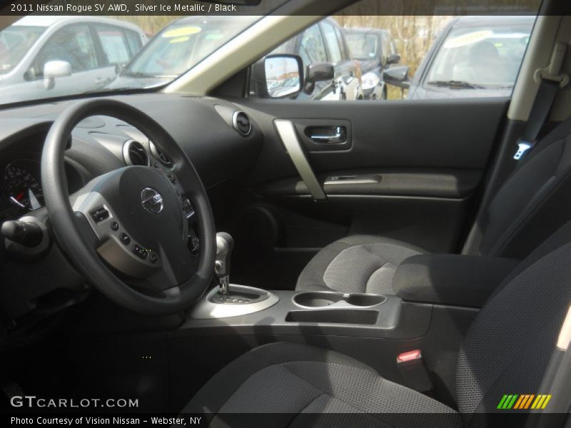 Silver Ice Metallic / Black 2011 Nissan Rogue SV AWD