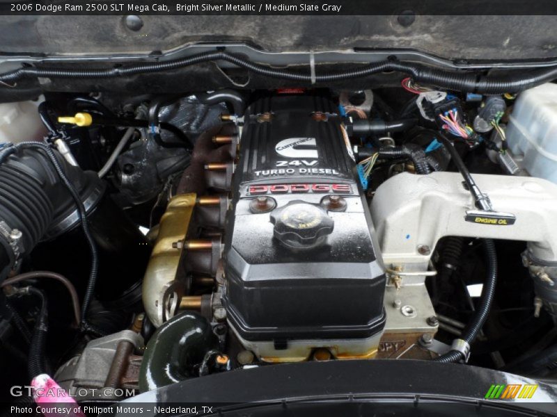 Bright Silver Metallic / Medium Slate Gray 2006 Dodge Ram 2500 SLT Mega Cab