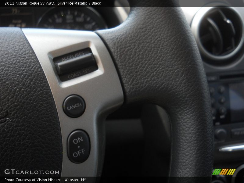 Silver Ice Metallic / Black 2011 Nissan Rogue SV AWD