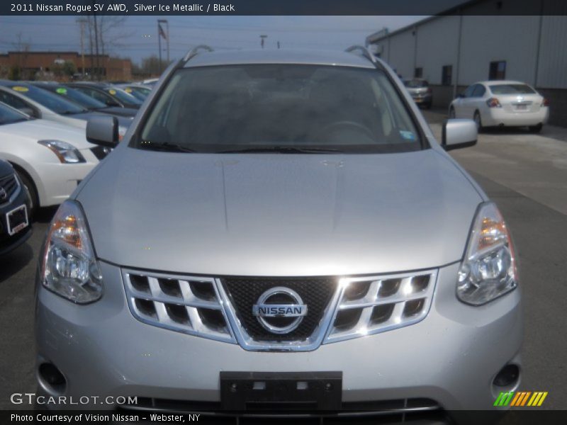 Silver Ice Metallic / Black 2011 Nissan Rogue SV AWD