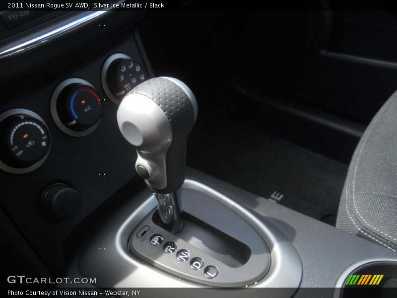 Silver Ice Metallic / Black 2011 Nissan Rogue SV AWD