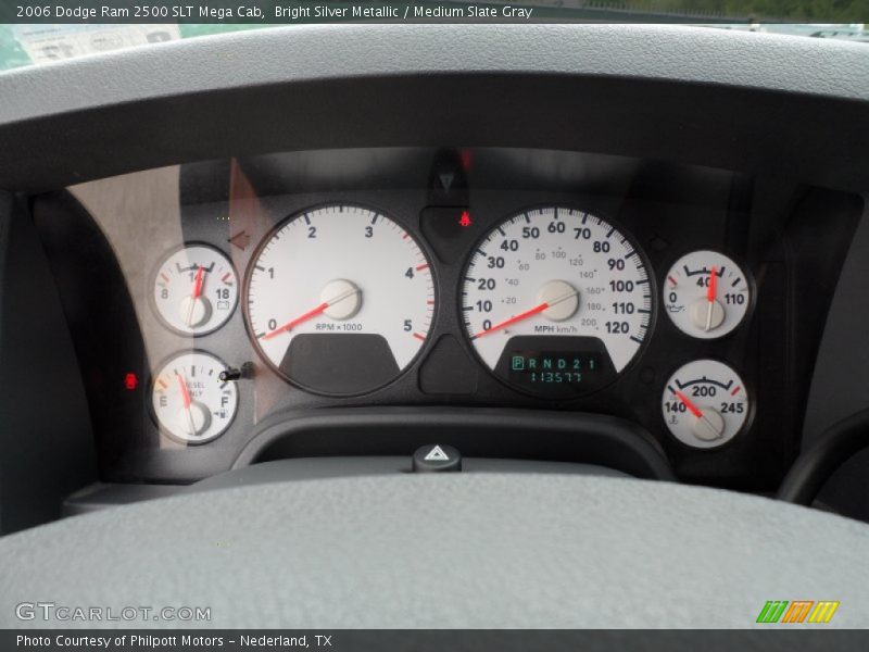 Bright Silver Metallic / Medium Slate Gray 2006 Dodge Ram 2500 SLT Mega Cab