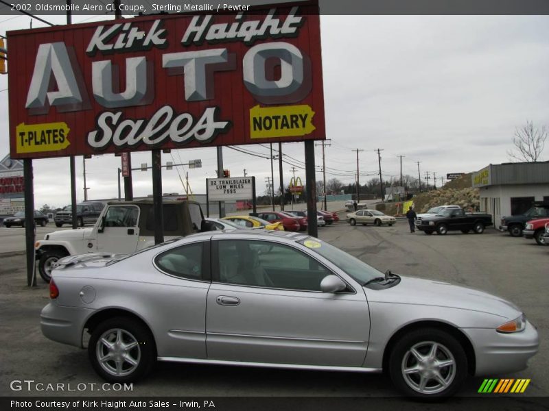 Sterling Metallic / Pewter 2002 Oldsmobile Alero GL Coupe