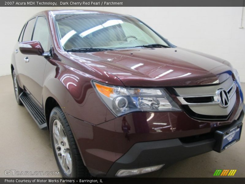 Dark Cherry Red Pearl / Parchment 2007 Acura MDX Technology