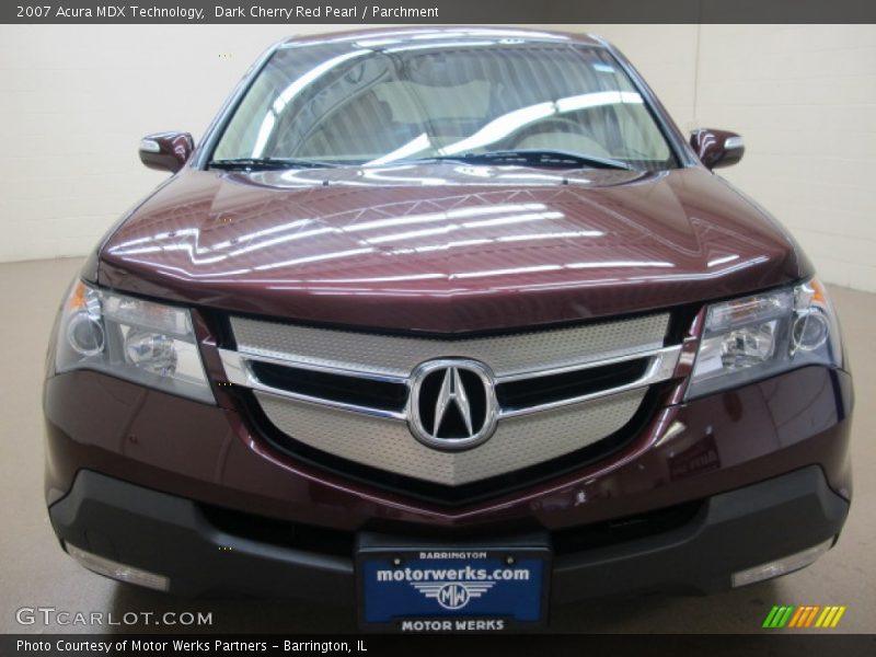 Dark Cherry Red Pearl / Parchment 2007 Acura MDX Technology