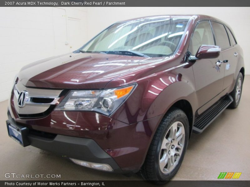 Dark Cherry Red Pearl / Parchment 2007 Acura MDX Technology