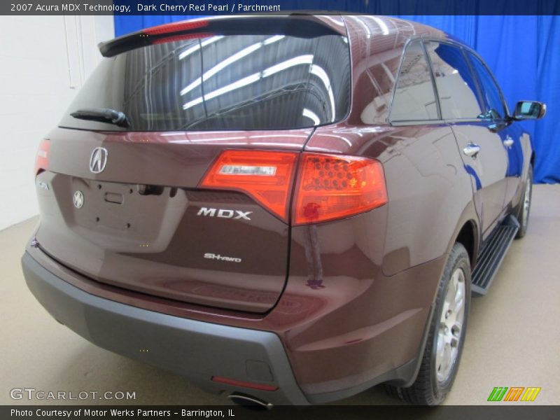 Dark Cherry Red Pearl / Parchment 2007 Acura MDX Technology