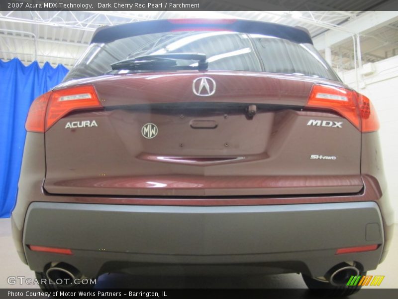 Dark Cherry Red Pearl / Parchment 2007 Acura MDX Technology