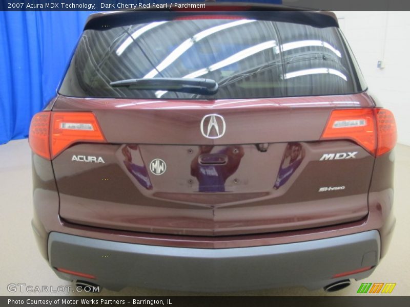 Dark Cherry Red Pearl / Parchment 2007 Acura MDX Technology