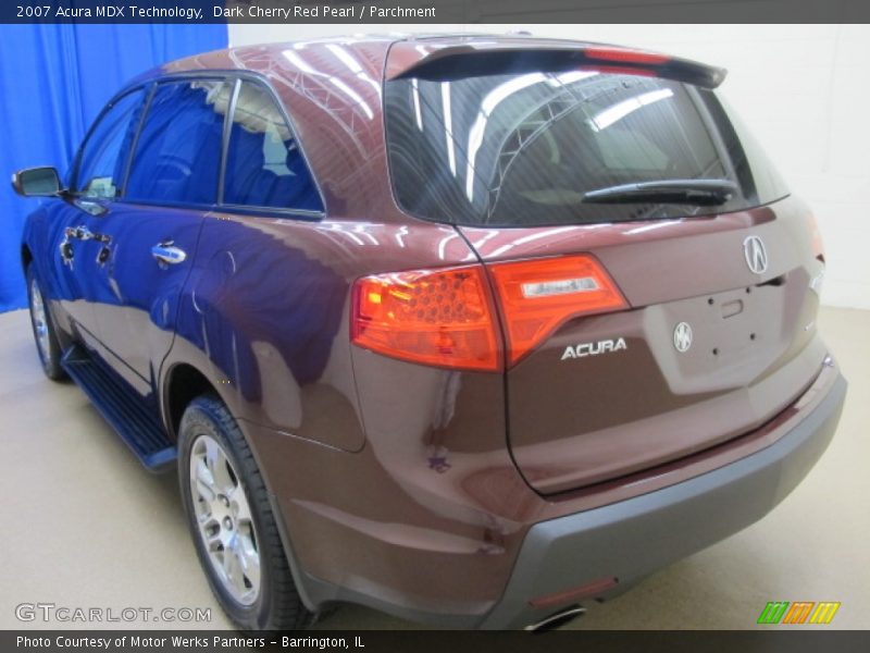 Dark Cherry Red Pearl / Parchment 2007 Acura MDX Technology