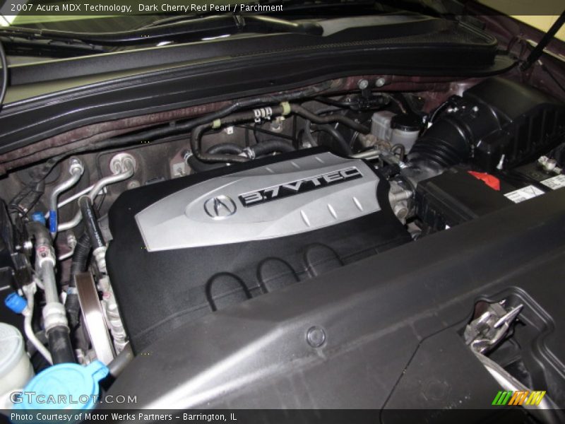 Dark Cherry Red Pearl / Parchment 2007 Acura MDX Technology