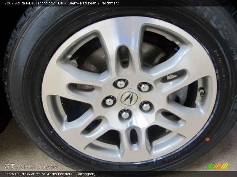 Dark Cherry Red Pearl / Parchment 2007 Acura MDX Technology