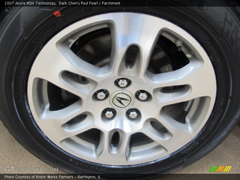Dark Cherry Red Pearl / Parchment 2007 Acura MDX Technology