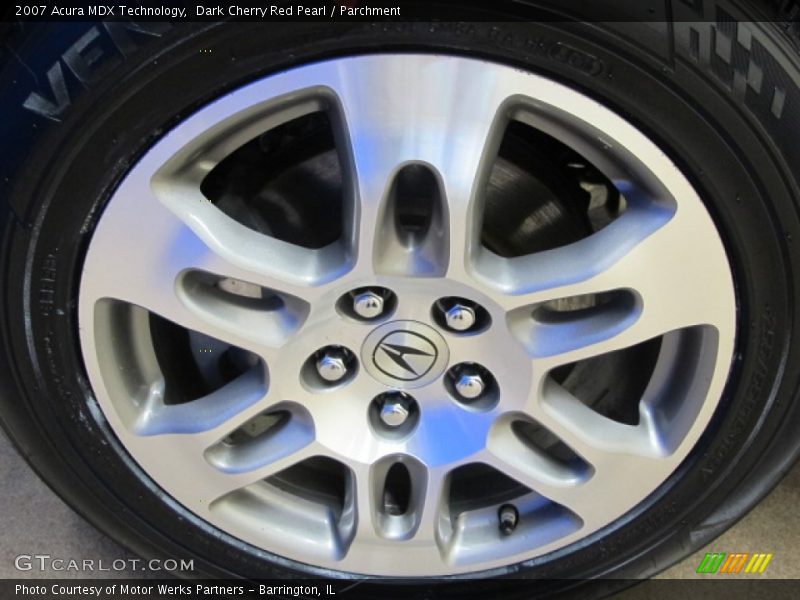 Dark Cherry Red Pearl / Parchment 2007 Acura MDX Technology