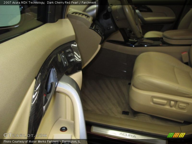 Dark Cherry Red Pearl / Parchment 2007 Acura MDX Technology