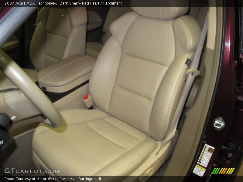 Dark Cherry Red Pearl / Parchment 2007 Acura MDX Technology