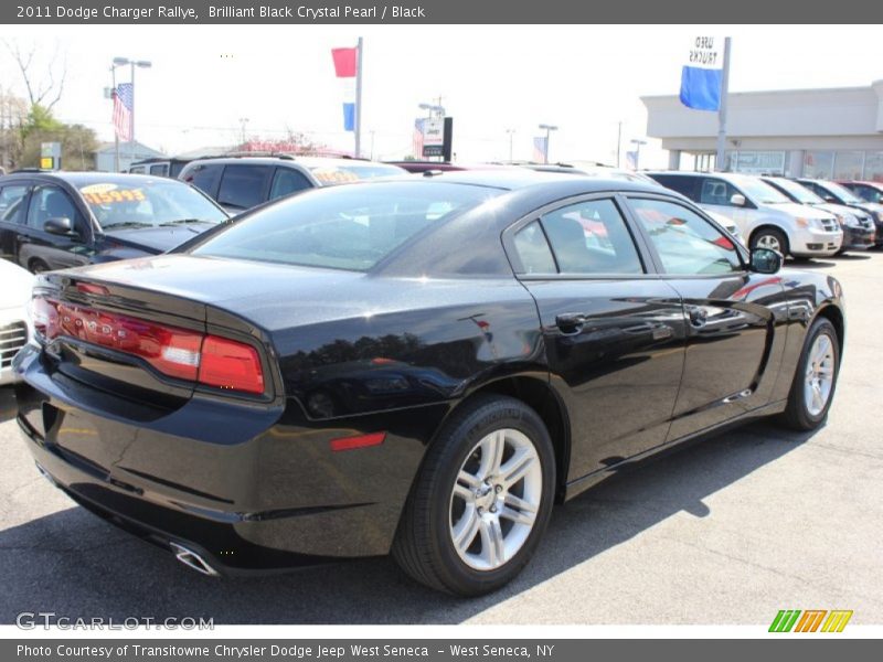 Brilliant Black Crystal Pearl / Black 2011 Dodge Charger Rallye