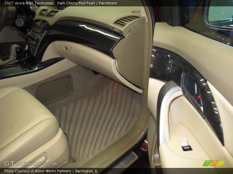 Dark Cherry Red Pearl / Parchment 2007 Acura MDX Technology