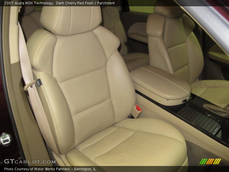 Dark Cherry Red Pearl / Parchment 2007 Acura MDX Technology