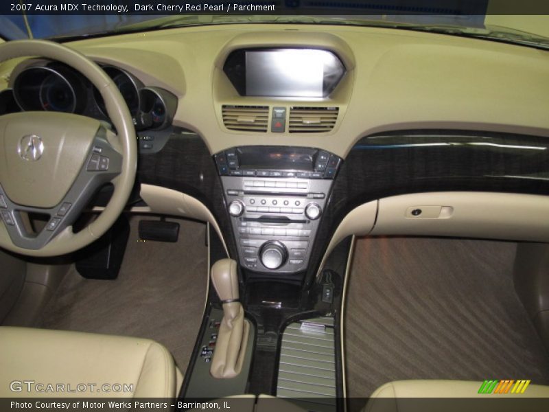 Dark Cherry Red Pearl / Parchment 2007 Acura MDX Technology