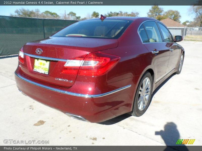 Cabernet Red Pearl / Cashmere 2012 Hyundai Genesis 4.6 Sedan