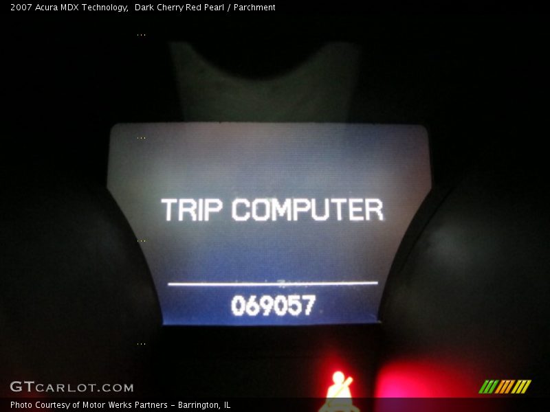 Dark Cherry Red Pearl / Parchment 2007 Acura MDX Technology